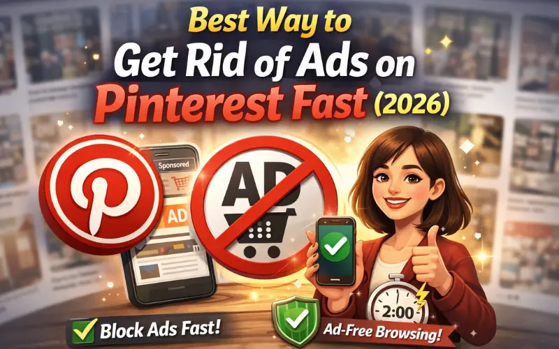 how to get rid of ads on Pinterest