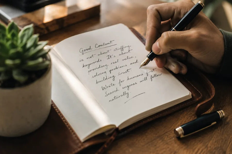 Human-like content writing vs keyword stuffing